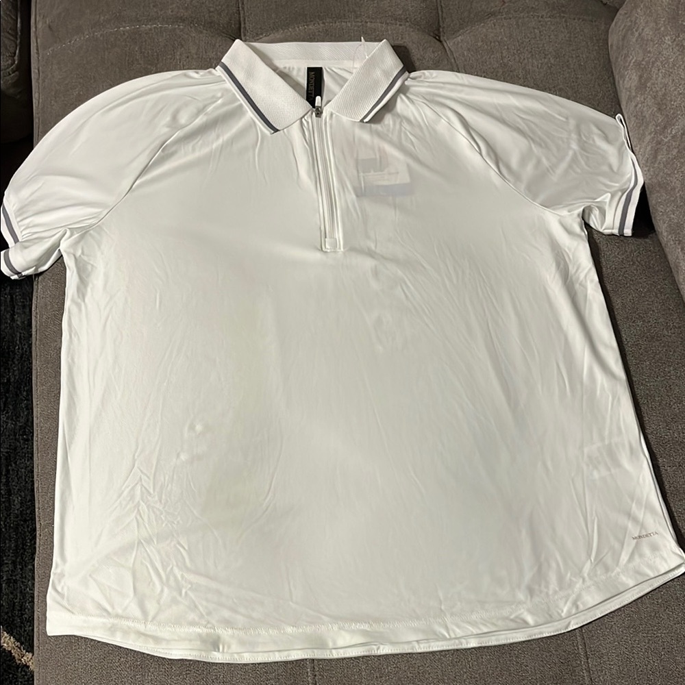 Mondetta White Polo Shirt Classic Comfortable Design